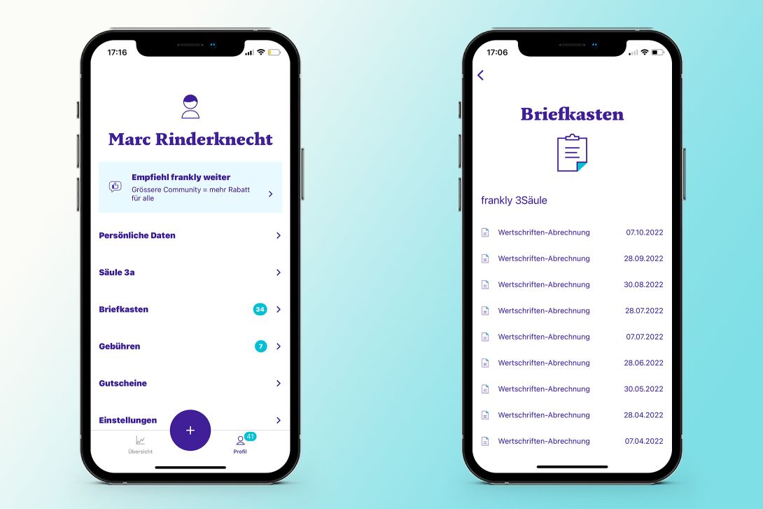 Im Profil finden sich zahlreiche weitere Informationen