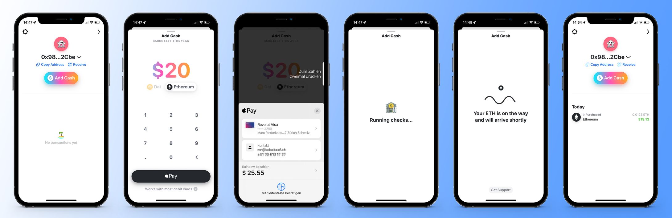 AppReview Rainbow Wallet finapptopus Für Dich getestet Neue Finanz und CryptoApps.